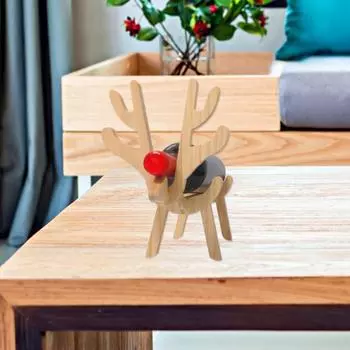 Подставка для вина в форме животного, декоративная деревянная прочная статуэтка собаки, поросенка для бара Dog