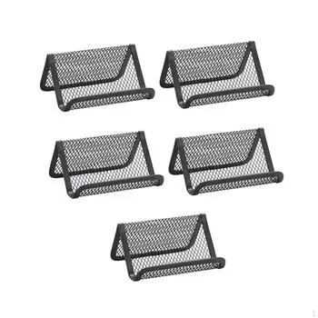 Подставка для визитных карточек с 5 сетками, органайзер для офисной коллекции для приемов чёрный