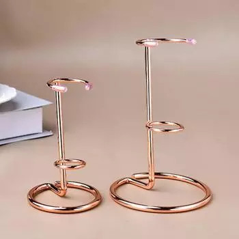 Подставка для волшебной палочки Yousheng Iron Arm, круглая основа, железная основа, искусственный кристалл, украшение для хранения, домашний офис, декор S золотистый