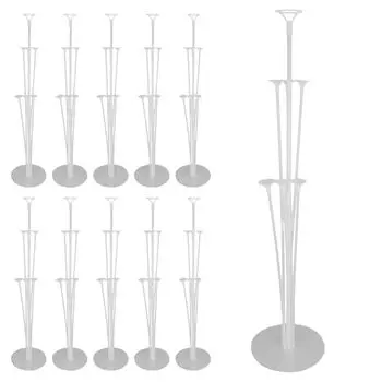 Подставка для воздушных шаров Medikichi Balloon Stick, настольная сборка, украшение для вечеринки, набор из 10 штук