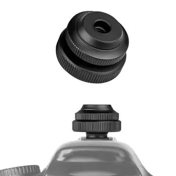 Подставка для вспышки на металлический холодный башмак для камеры, быстросъемная, 1/4 дюйма, адаптер для холодного башмака, основание для вспышки, света, микрофона для цифровой зеркальной камеры