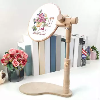 Подставка для вышивки крестом, держатель для пялец из дерева для ручной работы, регулируемая подставка для пялец, подарки