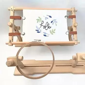 Подставка для вышивки крестом, регулируемая стойка для вышивания, деревянная подставка для пялец, подставка для вышивания для художественного рукоделия, швейный проект MTY Desktop embroidery frame дубильная кора