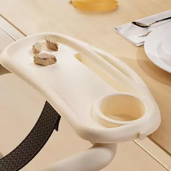 Подставка для закусок для колясок с подставкой для рук и перегородкой для хранения чёрный