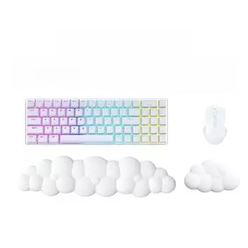 Подставка для запястья Cloud Keyboard - пена с эффектом памяти для комфортной печати в офисе и на рабочем столе wrist pad красный