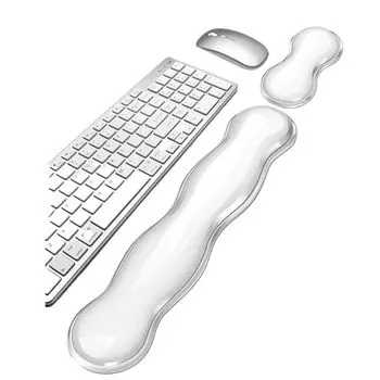 Подставка для запястья мыши и клавиатуры Эргономичная Удобная поддержка для запястья, идеально подходящая для уменьшения боли в запястье, легко чистить и поддерживать в чистоте. Идеальная подставка для руки мыши. чистый