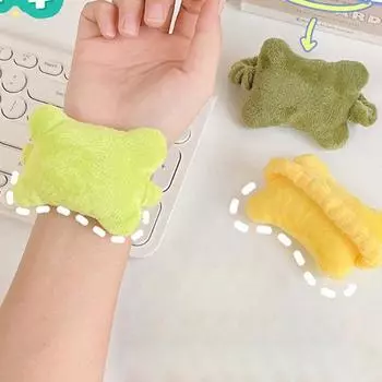 Подставка для запястья мыши, супермягкая, высокоэластичная, яркого цвета, износостойкая, моющаяся, обезболивающая, хлопковая, носимая, эргономичная, для ноутбука, подушка для запястья мыши розовый