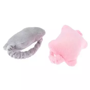 Подставка для запястья мыши Защита для запястья мыши Подушка для поддержки запястья мыши Повязка для волос Подушка для руки Эластичная лента Плюшевая подставка для руки Милая, износостойкая синий