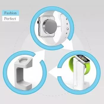 Подставка для зарядки настольных часов, зарядная док-станция, замена дисплея для смарт-часов iWatch белый