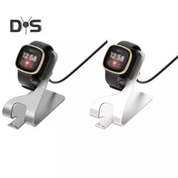 Подставка для зарядки смарт-часов с устойчивой базой, защитой от короткого замыкания и перенапряжения, нескользящей конструкцией, широкой совместимостью, зарядное устройство для Google Pixel Watch 3 серебряный