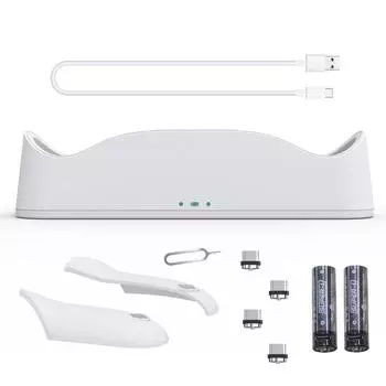 Подставка для зарядки Vr Контроллеры гарнитуры Док-станция для зарядки с зарядным кабелем Type-c Совместимость белый