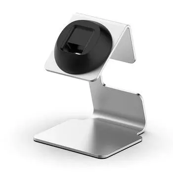 Подставка для зарядного устройства с вращающейся силиконовой картой-катушкой для Mi Band 7 Pro/Redmi Band 2 серебряный