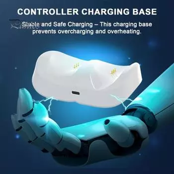 Подставка для зарядной станции игрового контроллера со световым индикатором, защита от перезарядки, держатель дисплея, зарядная база для Meta Quest 3 A
