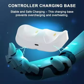 Подставка для зарядной станции игрового контроллера Yousheng со световым индикатором, защита от перезарядки, держатель дисплея, зарядная база для Meta Quest 3 A