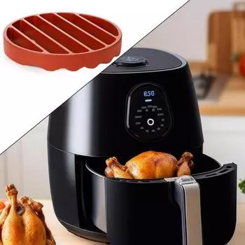 Подставка для жарки, многоразовая антипригарная силиконовая подставка для выпечки, прочный круглый изоляционный коврик для гриля для домашней кухни зелёный