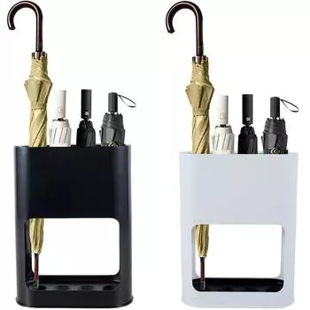 Подставка для зонта с 4 отверстиями, пластиковый съемный поддон для сбора капель, отдельно стоящие держатели для зонтов для домашнего офиса