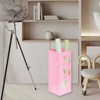 Подставка для зонта Yousheng, прочная, металлическая, отдельно стоящая, современная, для прихожей, домашнего офиса, складная, длинная, держатель для зонта, стойка-органайзер для сбора дождевой воды чёрный