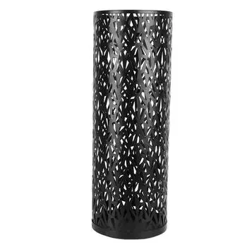 Подставка для зонтов, металлическая полая, отдельно стоящая, круглая, держатель для зонтов, органайзер, ящик для мусора Small чёрный