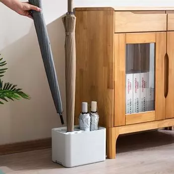 Подставка для зонтов Стеллажи для зонтов Домашний органайзер Ящик для хранения зонтов Держатель для зонтов Водоотводчик Длинный и короткий Дождевик