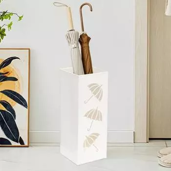 Подставка для зонтов Сверхмощный металлический отдельностоящий современный домашний офис Прихожая Складной длинный держатель для зонтов Стойка-органайзер для сбора дождя чёрный