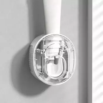 Подставка для зубной пасты Удобная, легкая, роскошная, повторно используемая, экологичная, противоскользящая, сокращающая отходы, экономящая труд, настенная выдавливатель зубной пасты для дома белый