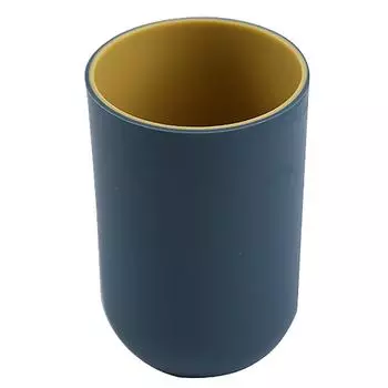 Подставка для зубной щетки, двухцветная круглая пластиковая чашка для чистки зубов в минималистском стиле для ванной комнаты