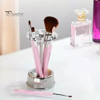 Подставка для зубных щеток, стойка для хранения с 4 слотами, высокоустойчивая вентилируемая конструкция, настольный металлический органайзер для зубных щеток, держатель для кистей для макияжа