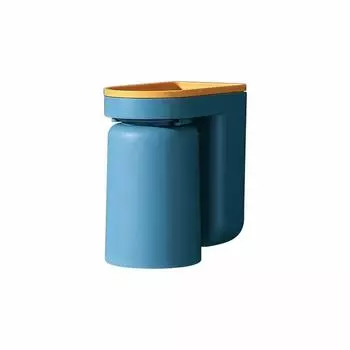 Подставка для зубных щеток, светильник для пунша, роскошная чашка для полоскания рта, чашка для чистки, настенный держатель для хранения в ванной комнате, коробка для пары зубных цилиндров One Size синий