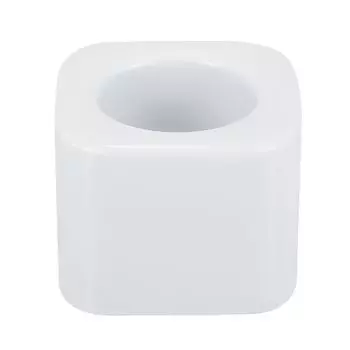 Подставка для зубных щеток VOCOSTE, держатель для зубных щеток, квадратная керамика, стильный, милый, белый, противоскользящий, 5,6x5,6x4,4 см