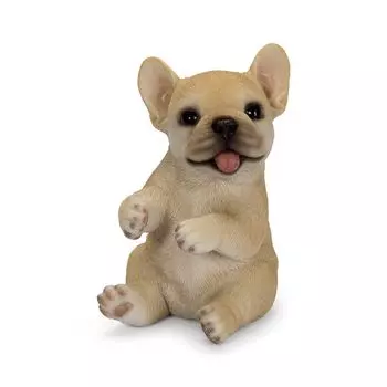 Подставка для зубных щеток Woovia French Bulldog x 6 x кукольная фигурка, украшение для сада, животное, собака H23016 7,5 10,5 см