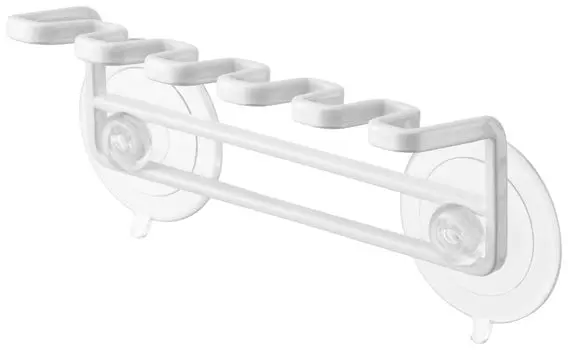 Подставка для зубных щеток Yamazaki Jitsugyo белая Ш15XГ4XВ6см Mist 4241 (Ямадзаки) Прибл. белый