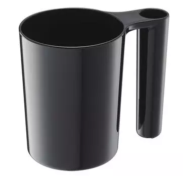 Подставка для зубных щеток Yamazaki Jitsugyo, стакан, подставка для зубных щеток, цвет черный, 2217 и чёрный