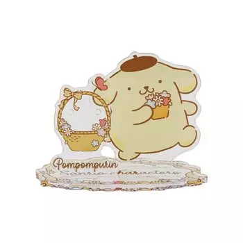 Подставка из акрила Pom Pom Purin Axta, подставка для аксессуаров, персонажи Sanrio, акриловая подставка для ожерелья, подставка для сережек, подставка для колец [Белый клевер] AS-SAPOM01