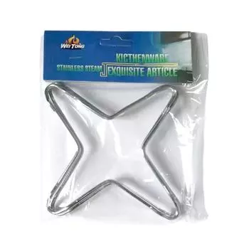 Подставка из нержавеющей стали для газовой плиты, стойка для кемпинга, железная плита, кольцо для рассеивания тепла, подставка для маленькой кастрюли для приготовления пищи на кухне серебряный