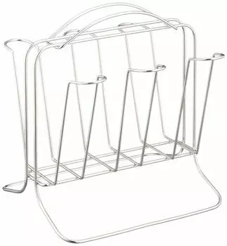 Подставка из нержавеющей стали Pearl Metal Alphage для 6 стеклянных предметов H-9536