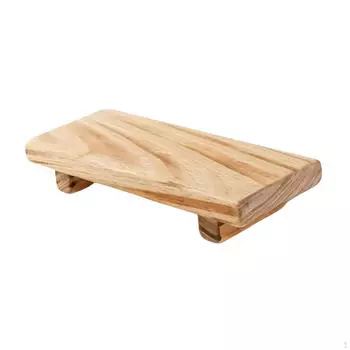 Подставка на ножках из дерева, декоративная деревянная подставка для мыла, стола, раковины коричневый