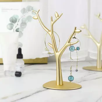 Подставка-органайзер для ювелирных изделий с нескользящей основой, элегантная настольная стойка для хранения ожерелий для женщин