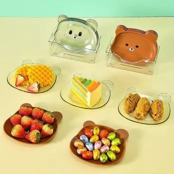 Подставка под кофе Ins Style Bone Dish Пластиковая тарелка Набор детских обеденных тарелок Поднос для еды для рождественской вечеринки Аксессуары