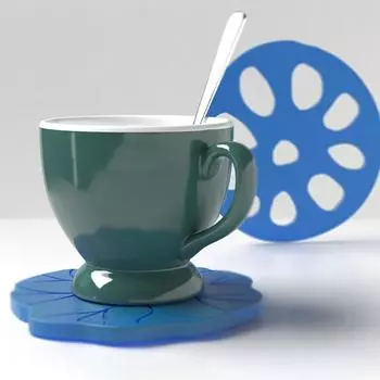 Подставка под кружку Lotus Подставка под кружку Форма для литья из смолы DIY Художественные поделки Изготовление ювелирных изделий Форма из эпоксидной смолы Подставка под кружку Crystal Agate Силиконовая форма 4