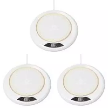 Подставка под кружку с подогревом и автоматическим отключением для офиса путешествий (белый)