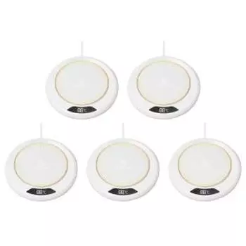 Подставка под кружку с подогревом и автоматическим отключением для офиса путешествий (белый)