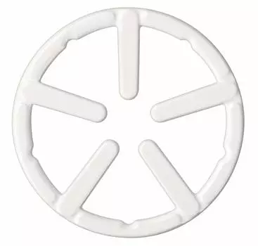 Подставка под металлический жемчуг белый наружный диаметр 14 см чугунный мини эмалированный Fail HB-4197 белый