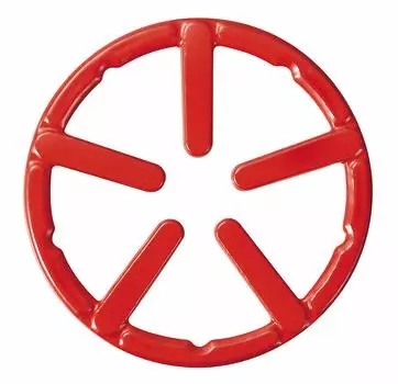 Подставка под металлический жемчуг, красный, внешний диаметр 14 см, чугунная мини-эмалированная, Fail HB-4196 красный