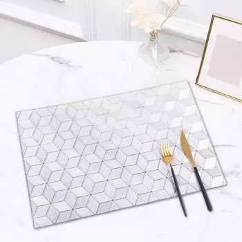 Подставка под обеденный стол, легко чистящаяся, нескользящая подставка для стола, устойчивая к царапинам подставка для столовых приборов, кухонная подставка для столовых приборов для дома золотистый