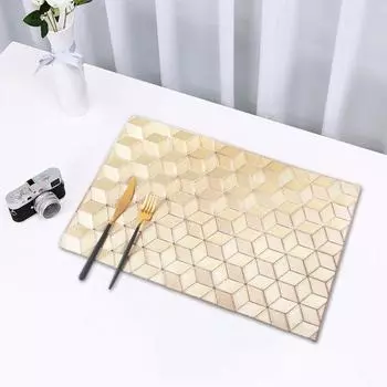Подставка под обеденный стол, легко чистящаяся, нескользящая подставка для стола, устойчивая к царапинам подставка для столовых приборов, кухонная подставка для столовых приборов для дома серебряный