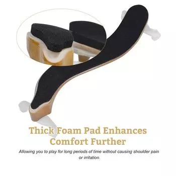 Подставка под плечо для скрипки IRIN для скрипок размером 4/4 и 3/4 с регулируемыми ножками, толстая поролоновая подушка, подходит для красный