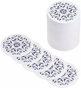 Подставка под стакан Daikoku Kogyo Paper с рисунком плюща, Япония PKCF7001 (100 штук)