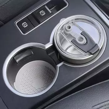 Подставка под стакан для автомобиля 7 см, противоскользящая, силиконовая, термостойкая, универсальная, для внедорожника, грузовика, центральной консоли, подставка для напитков, коврик, аксессуары для салона автомобиля белый