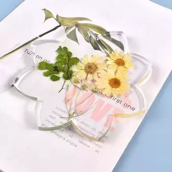 Подставка под стакан из эпоксидной смолы Lotus Silicone Form Diy Craft Mat Pad Making Tool