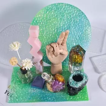 Подставка под стакан из силиконовой смолы, круглая/квадратная/прямоугольная, эпоксидная смола, литейные формы для свадебной вечеринки, украшения домашнего стола 1